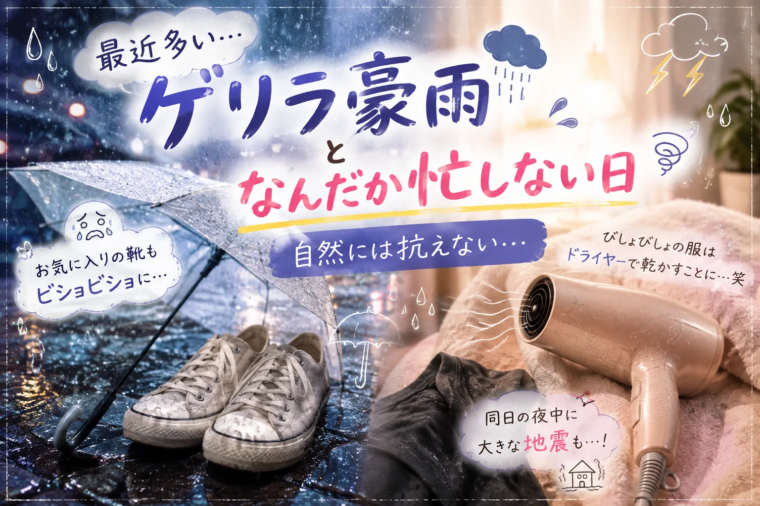 自然には抗えない⛈️